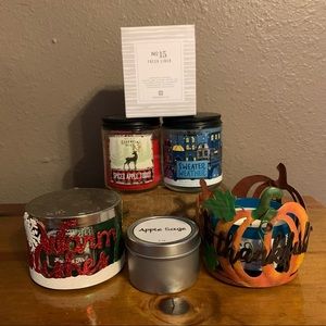 SOLD❗️Small Candles & Holders Bundle